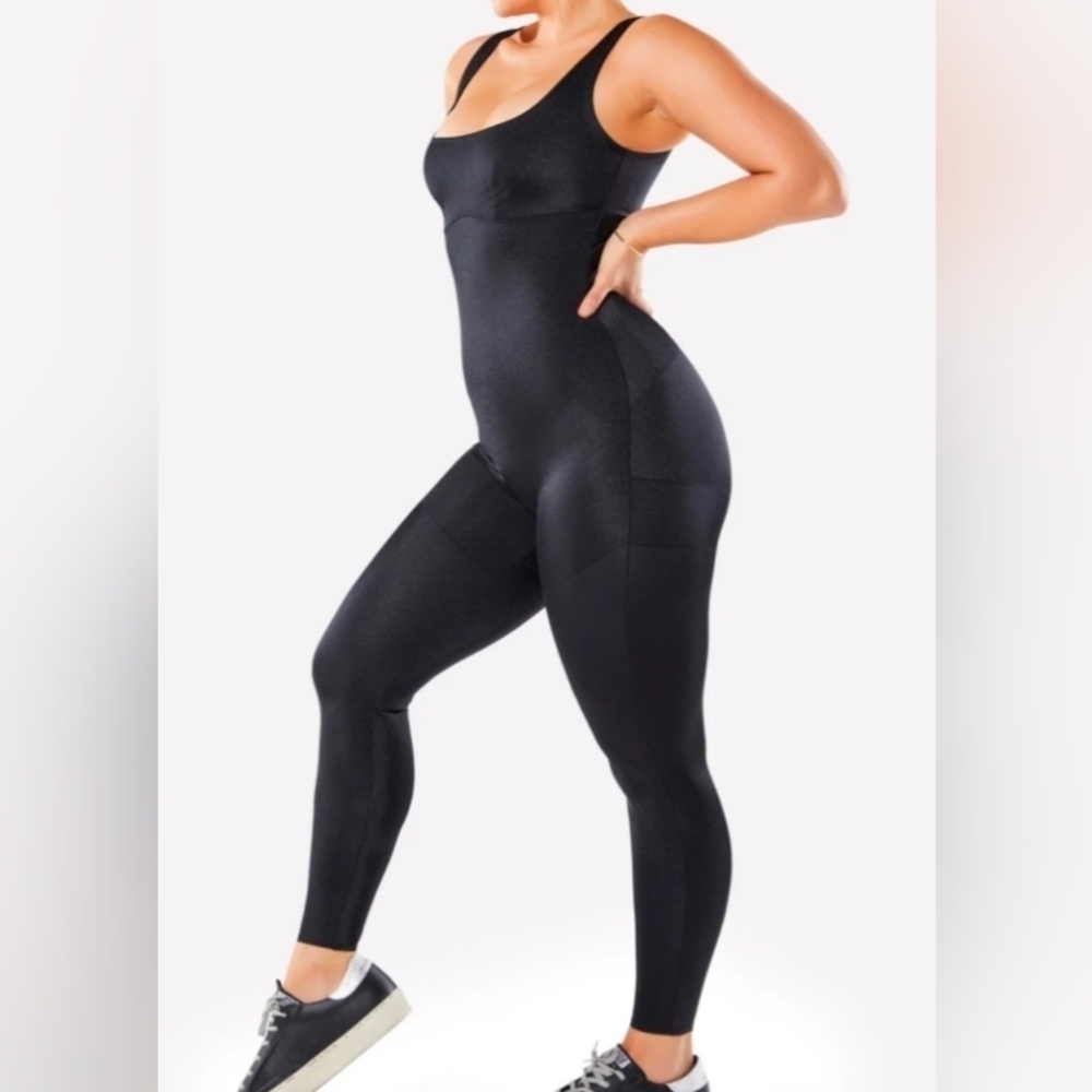 S • YITTY by Lizzo •  Sleek Black Sculpting Jumpsuit